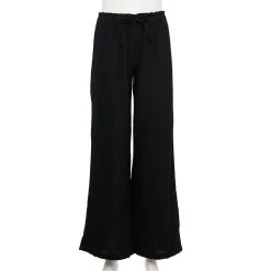 Women's Sonoma Goods For Life® Wide-Leg Linen Blend Pants 9 Women's Sonoma Goods For Life® Wide-Leg Linen Blend Pants -True Fit Shop 5545402 Black