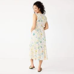 Women's Sonoma Goods For Life® Ruffle Midi Dress 14 Women's Sonoma Goods For Life® Ruffle Midi Dress -True Fit Shop 5547162 ALT