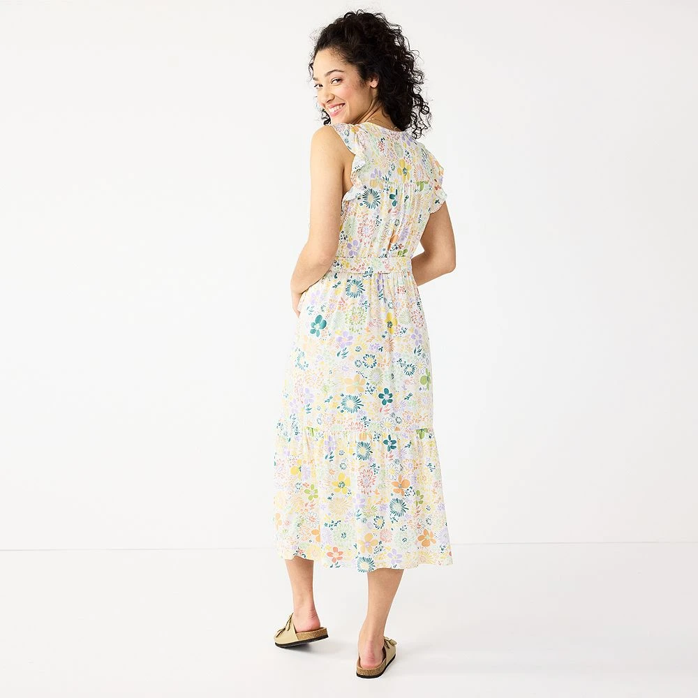 Women's Sonoma Goods For Life® Ruffle Midi Dress 7 Women's Sonoma Goods For Life® Ruffle Midi Dress - Image 7