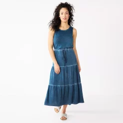 Women's Sonoma Goods For Life® Tiered Maxi Tank Dress