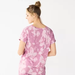 Women's Sonoma Goods For Life® Essential Short Sleeve Pajama Top -True Fit Shop 5553510 ALT