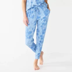 Women's Sonoma Goods For Life® Essential Banded Bottom Pajama Pants 9 Women's Sonoma Goods For Life® Essential Banded Bottom Pajama Pants -True Fit Shop 5553611 Blue Dye