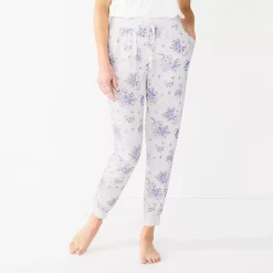 Women's Sonoma Goods For Life® Essential Banded Bottom Pajama Pants 10 Women's Sonoma Goods For Life® Essential Banded Bottom Pajama Pants -True Fit Shop 5553611 White Floral