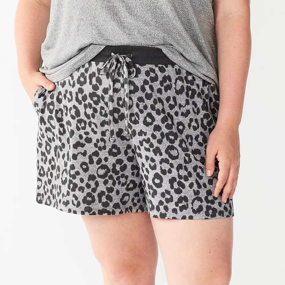 Plus Size Sonoma Goods For Life® Essential Pajama Shorts 2 Plus Size Sonoma Goods For Life® Essential Pajama Shorts - Image 2