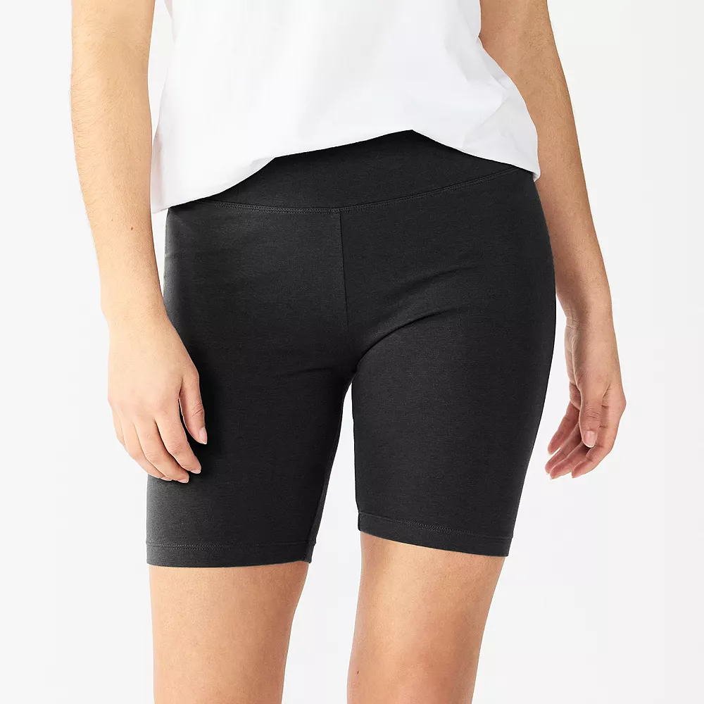 Petite Sonoma Goods For Life® High-Waisted Bike Shorts 2 Petite Sonoma Goods For Life® High-Waisted Bike Shorts - Image 2