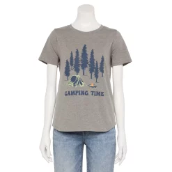 Women's Sonoma Goods For Life® Summer Graphic Tees -True Fit Shop 5558324 Camping Time