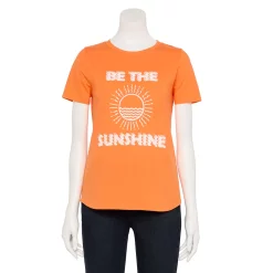 Women's Sonoma Goods For Life® Summer Graphic Tees -True Fit Shop 5558324 Orange Sunshine