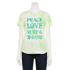 Women's Sonoma Goods For Life® Summer Graphic Tees -True Fit Shop 5558324 Tie Dye Peace Love