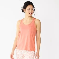 Women's Sonoma Goods For Life® Essential Pajama Tank Top -True Fit Shop 5558709 Natural Coral