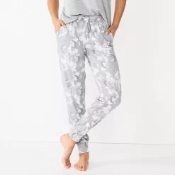 Women's Sonoma Goods For Life® Essential Banded Bottom Pajama Pants 13 Women's Sonoma Goods For Life® Essential Banded Bottom Pajama Pants -True Fit Shop 5558711 Gray Moon
