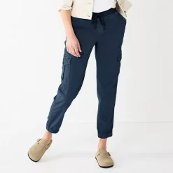 Petite Sonoma Goods For Life® Mid Rise Pull On Jogger Pants