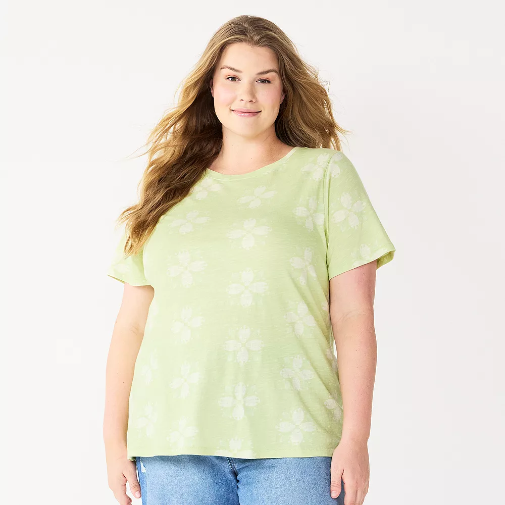Petite Plus Size Sonoma Goods For Life® Crewneck Tee 8 Petite Plus Size Sonoma Goods For Life® Crewneck Tee - Image 8