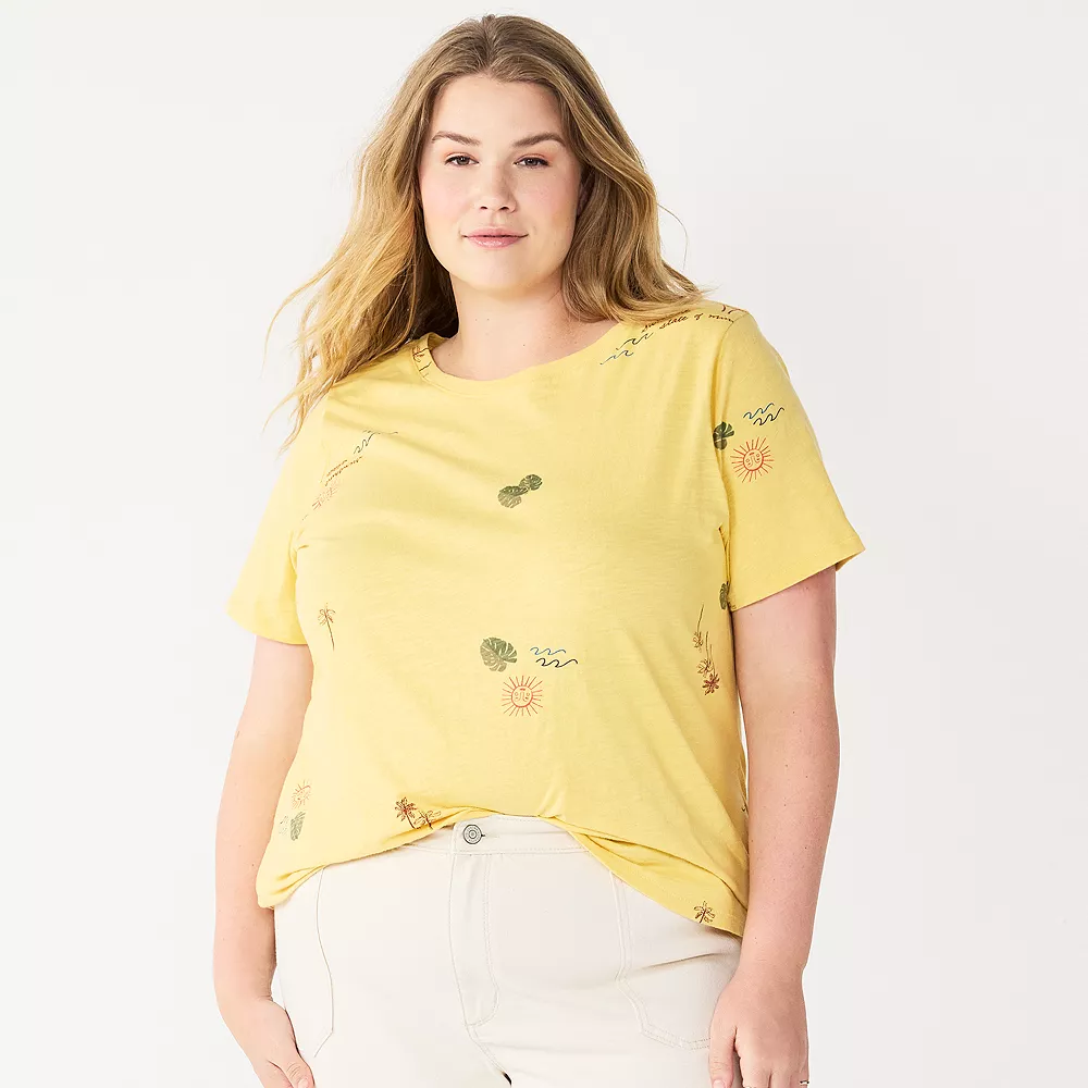 Petite Plus Size Sonoma Goods For Life® Crewneck Tee 10 Petite Plus Size Sonoma Goods For Life® Crewneck Tee - Image 10