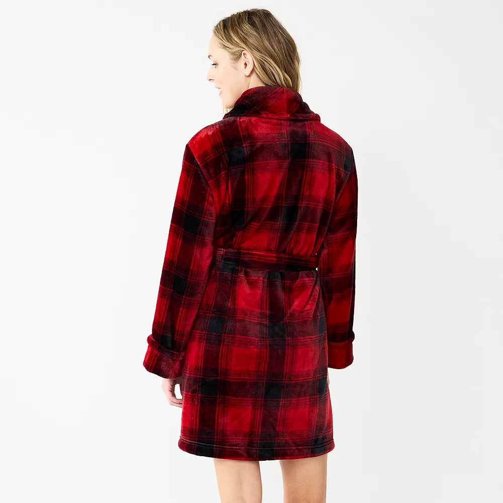 Women's Sonoma Goods For Life® Short Plush Robe 17 Women's Sonoma Goods For Life® Short Plush Robe - Image 17