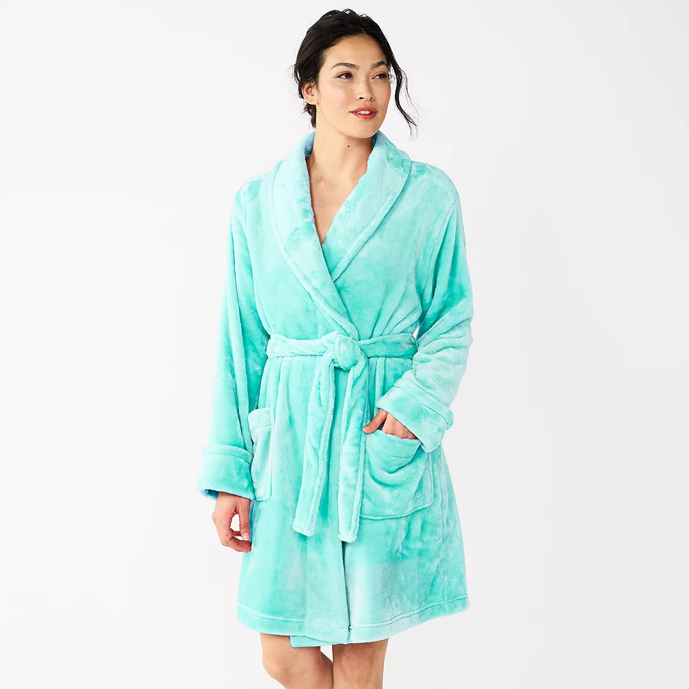 Women's Sonoma Goods For Life® Short Plush Robe 2 Women's Sonoma Goods For Life® Short Plush Robe - Image 2