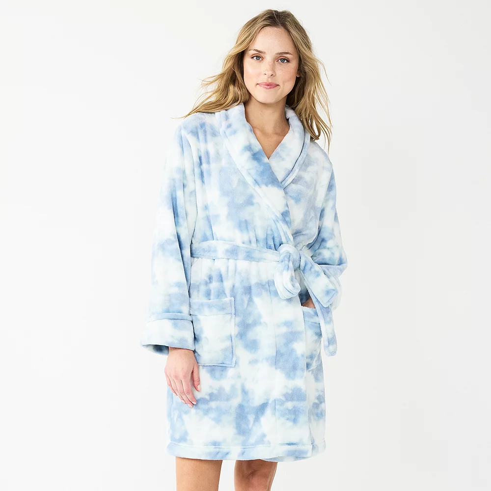 Women's Sonoma Goods For Life® Short Plush Robe 1 Women's Sonoma Goods For Life® Short Plush Robe
