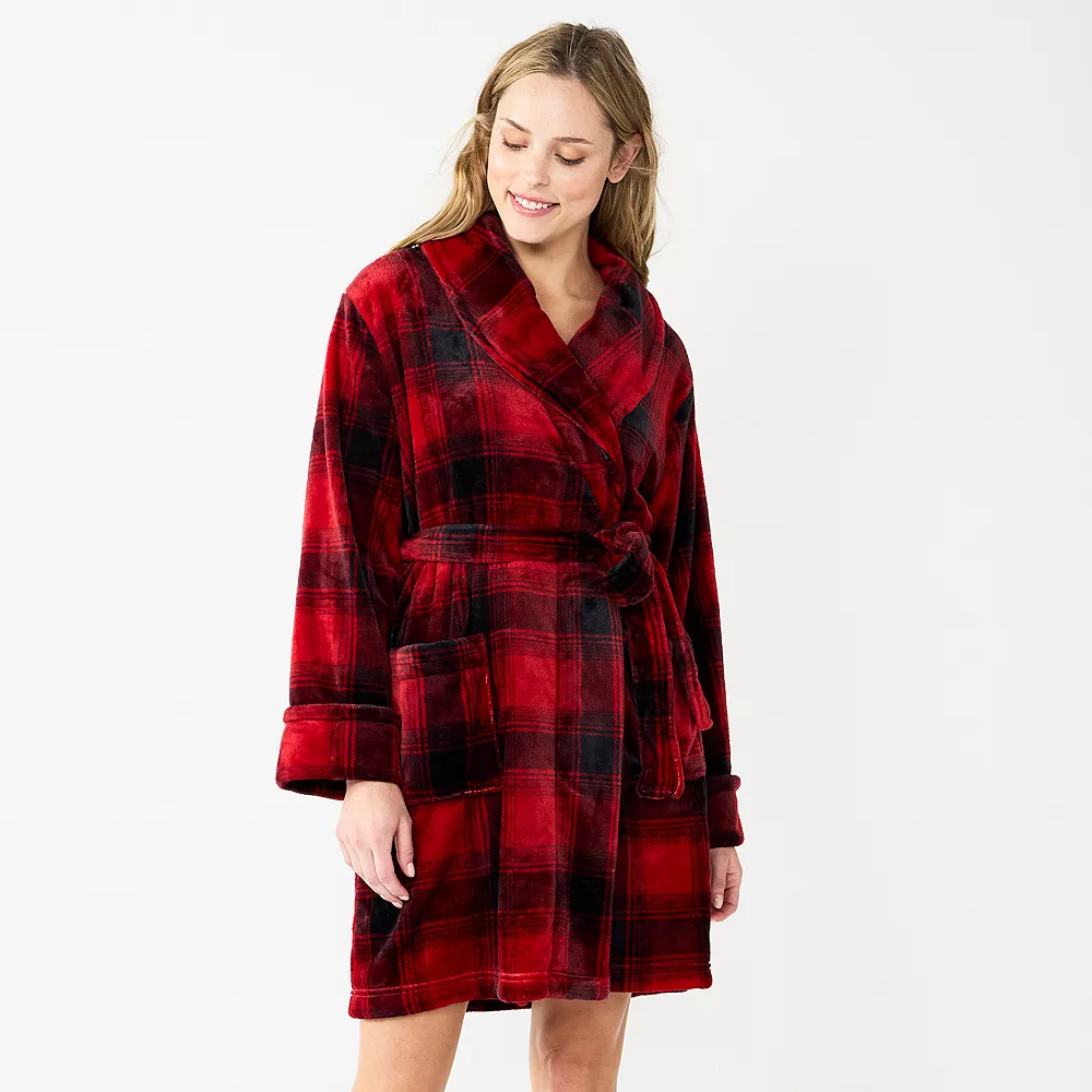 Women's Sonoma Goods For Life® Short Plush Robe 7 Women's Sonoma Goods For Life® Short Plush Robe - Image 7