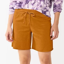 Women's Sonoma Goods For Life® Drawstring Bermuda Shorts 8 Women's Sonoma Goods For Life® Drawstring Bermuda Shorts -True Fit Shop 5576805 Brassy Gold