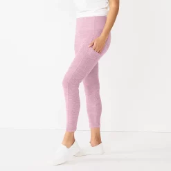 Women's Sonoma Goods For Life® Weekender High-Waisted 7/8 Leggings 13 Women's Sonoma Goods For Life® Weekender High-Waisted 7/8 Leggings -True Fit Shop 5576868 Lilac Texture