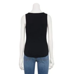 Women's Sonoma Goods For Life® Notchneck Ribbed Tank 12 Women's Sonoma Goods For Life® Notchneck Ribbed Tank -True Fit Shop 5579049 ALT