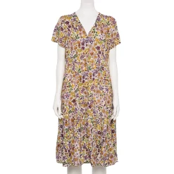 Women's Sonoma Goods For Life® Button Front Tiered Midi Dress 18 Women's Sonoma Goods For Life® Button Front Tiered Midi Dress -True Fit Shop 5579211 Purple Floral