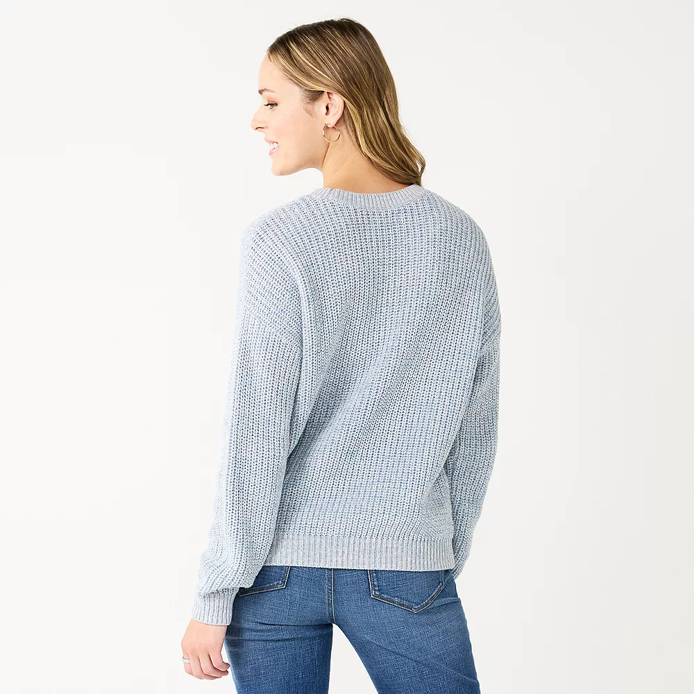 Women's Sonoma Goods For Life® Textured Drop-Shoulder Sweater 11 Women's Sonoma Goods For Life® Textured Drop-Shoulder Sweater - Image 11