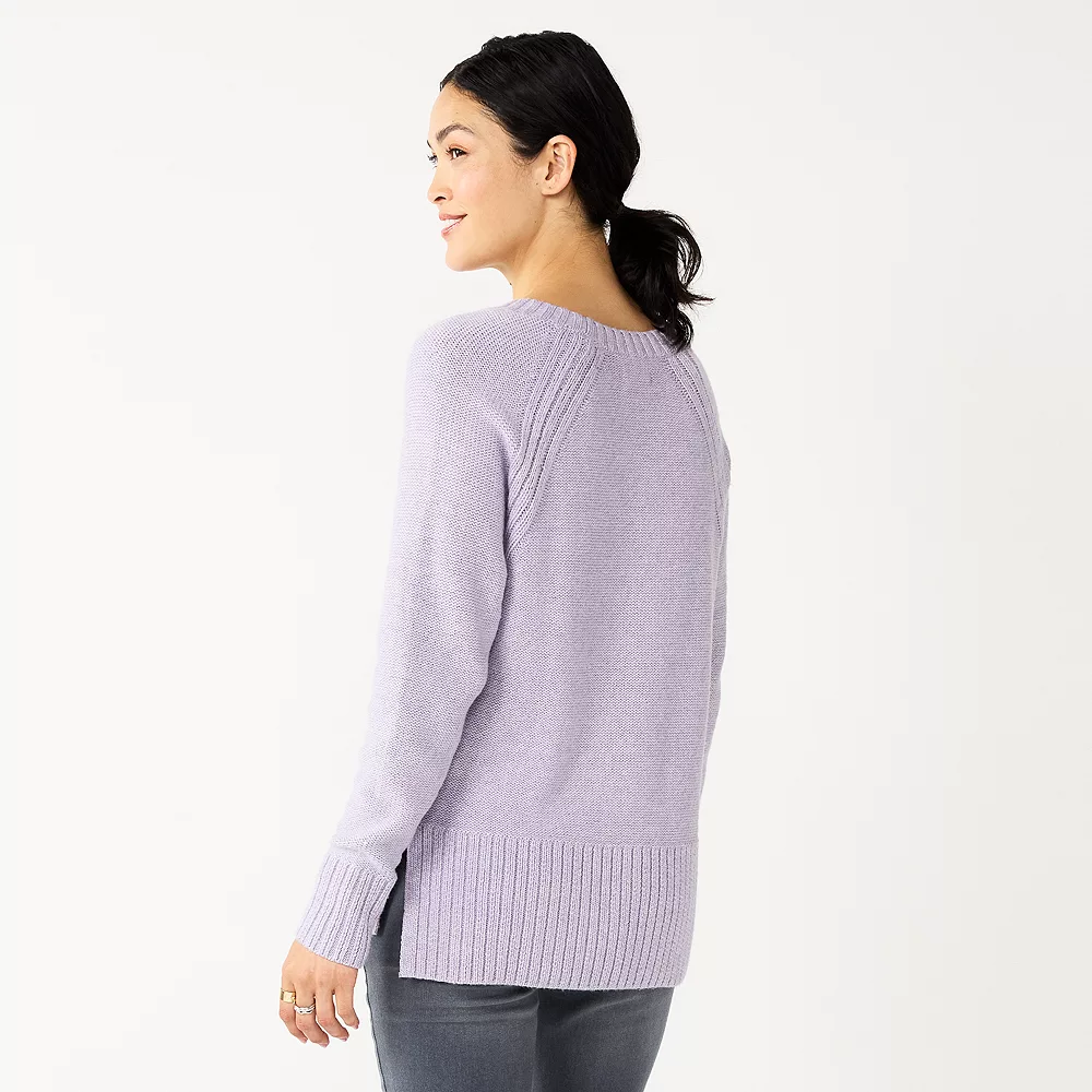 Women's Sonoma Goods For Life® Textured Raglan Sweater 9 Women's Sonoma Goods For Life® Textured Raglan Sweater - Image 9