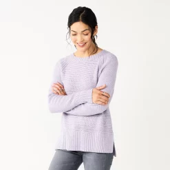 Women's Sonoma Goods For Life® Textured Raglan Sweater 17 Women's Sonoma Goods For Life® Textured Raglan Sweater -True Fit Shop 5579791 Berry