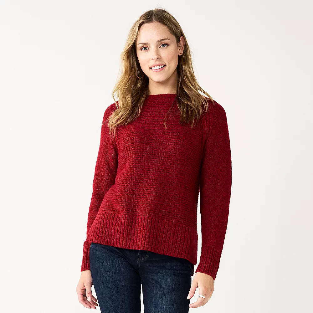 Women's Sonoma Goods For Life® Textured Raglan Sweater 4 Women's Sonoma Goods For Life® Textured Raglan Sweater - Image 4