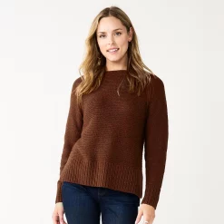 Women's Sonoma Goods For Life® Textured Raglan Sweater 14 Women's Sonoma Goods For Life® Textured Raglan Sweater -True Fit Shop 5579791 Wine