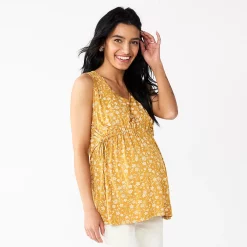 Maternity Sonoma Goods For LifeĀ® Knot Side Babydoll Top