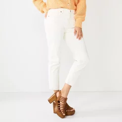 Women's Sonoma Goods For Life® High-Waisted Boyfriend Jeans 15 Women's Sonoma Goods For Life® High-Waisted Boyfriend Jeans -True Fit Shop 5582926 Ecru