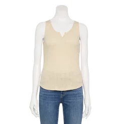 Petite Sonoma Goods For Life® Notchneck Tank -True Fit Shop 5584060 Cream
