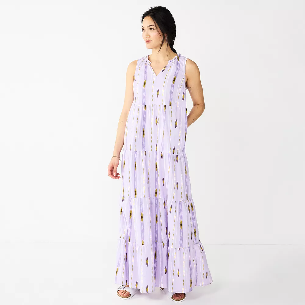 Petite Sonoma Goods For Life® Tiered Maxi Dress 5 Petite Sonoma Goods For Life® Tiered Maxi Dress - Image 5