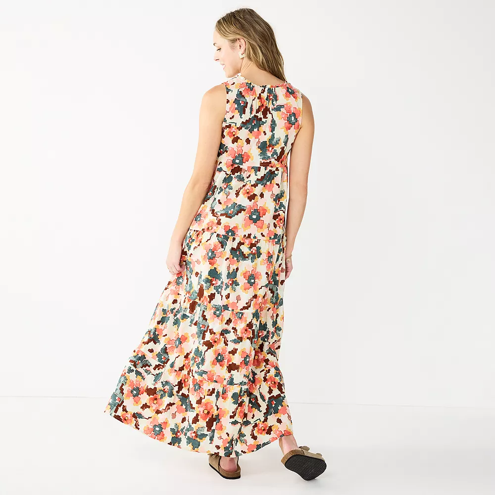 Women's Sonoma Goods For Life® Tiered Maxi Dress 6 Women's Sonoma Goods For Life® Tiered Maxi Dress - Image 6