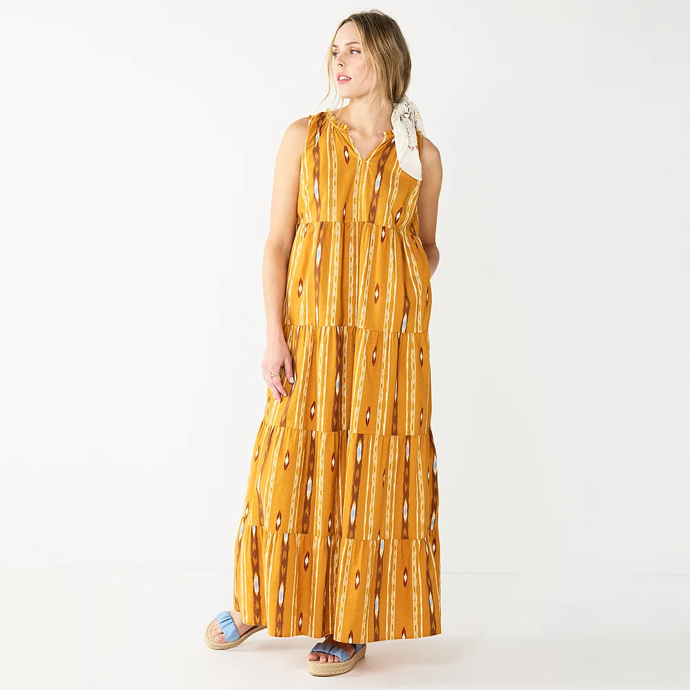 Women's Sonoma Goods For Life® Tiered Maxi Dress 1 Women's Sonoma Goods For Life® Tiered Maxi Dress