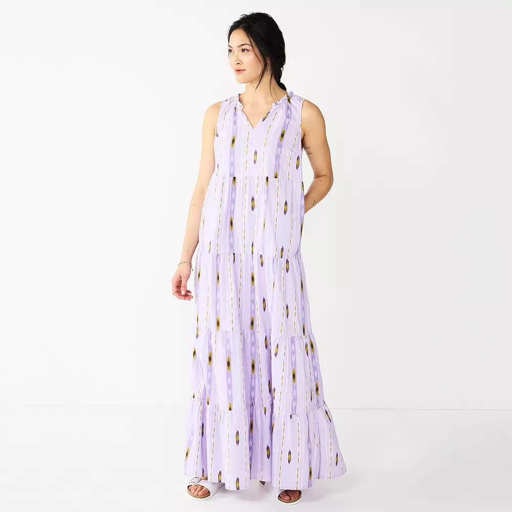 Women's Sonoma Goods For Life® Tiered Maxi Dress 2 Women's Sonoma Goods For Life® Tiered Maxi Dress - Image 2