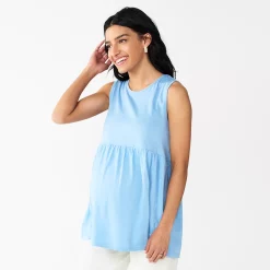 Maternity Sonoma Goods For Life® Swing Babydoll Top 6 Maternity Sonoma Goods For Life® Swing Babydoll Top -True Fit Shop 5587792 Blue