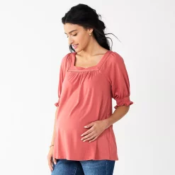 Maternity Sonoma Goods For Life® Relaxed Back-Tie Top 6 Maternity Sonoma Goods For Life® Relaxed Back-Tie Top -True Fit Shop 5590443 Mauve