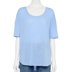 Women's Sonoma Goods For Life® Relaxed Scoopneck Tee -True Fit Shop 5596588 Light Blue