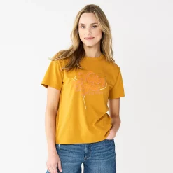 Women's Sonoma Goods For Life® Relaxed Graphic Tee 23 Women's Sonoma Goods For Life® Relaxed Graphic Tee -True Fit Shop 5596692 Gold Valley Coffee