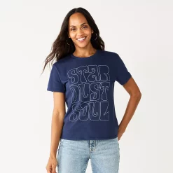 Women's Sonoma Goods For Life® Relaxed Graphic Tee 33 Women's Sonoma Goods For Life® Relaxed Graphic Tee -True Fit Shop 5596692 Star Dust Soul