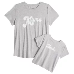 Maternity Sonoma Goods For Life® Mommy & Me Graphic Tee Set 17 Maternity Sonoma Goods For Life® Mommy & Me Graphic Tee Set -True Fit Shop 5599953 Grey Mama Babe