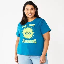 Plus Size Sonoma Goods For Life® Relaxed Graphic Tee 28 Plus Size Sonoma Goods For Life® Relaxed Graphic Tee -True Fit Shop 5611932 Be The Sunshine