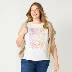 Plus Size Sonoma Goods For Life® Relaxed Graphic Tee 20 Plus Size Sonoma Goods For Life® Relaxed Graphic Tee -True Fit Shop 5611932 Cream Cosmic Scene