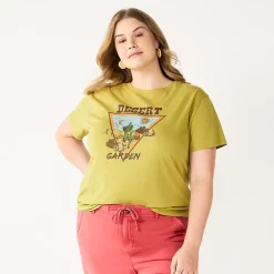 Plus Size Sonoma Goods For Life® Relaxed Graphic Tee 21 Plus Size Sonoma Goods For Life® Relaxed Graphic Tee -True Fit Shop 5611932 Green Desert Garden