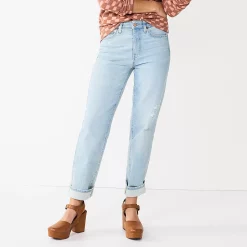 Women's Sonoma Goods For Life® Ultra High Rise Vintage-styled Straight-Leg Jeans 10 Women's Sonoma Goods For Life® Ultra High Rise Vintage-styled Straight-Leg Jeans -True Fit Shop 5616387 Lightest Wash