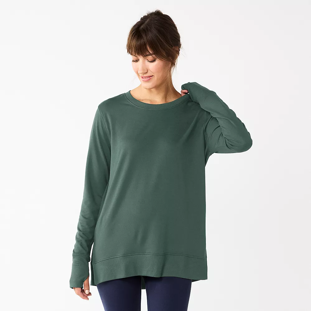 Women's Sonoma Goods For Life® Super Soft Solid Tunic Sweatshirt 7 Women's Sonoma Goods For Life® Super Soft Solid Tunic Sweatshirt - Image 7