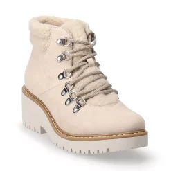 Sonoma Goods For Life® Lumbar Women's Wedge Hiker Boots -True Fit Shop 5622780 Cream