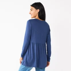 Maternity Sonoma Goods For Life® Long Sleeve Empire Waist Top 13 Maternity Sonoma Goods For Life® Long Sleeve Empire Waist Top -True Fit Shop 5635424 ALT